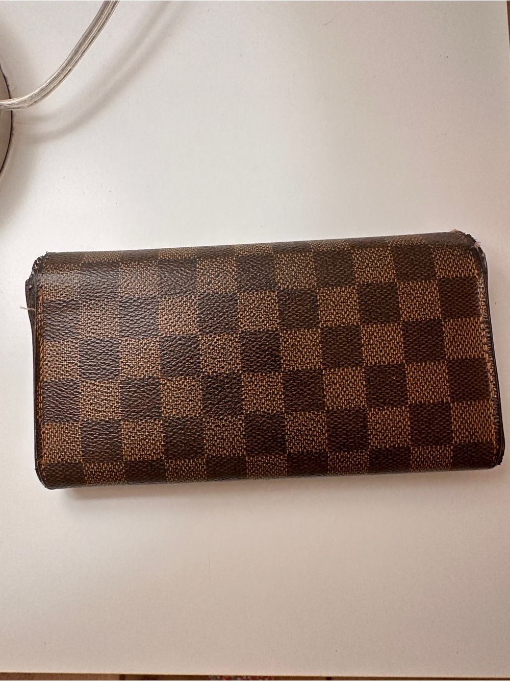 Louis Vuitton Damier Ebene Brown Checkered Continental Wallet - Picture 4 of 11